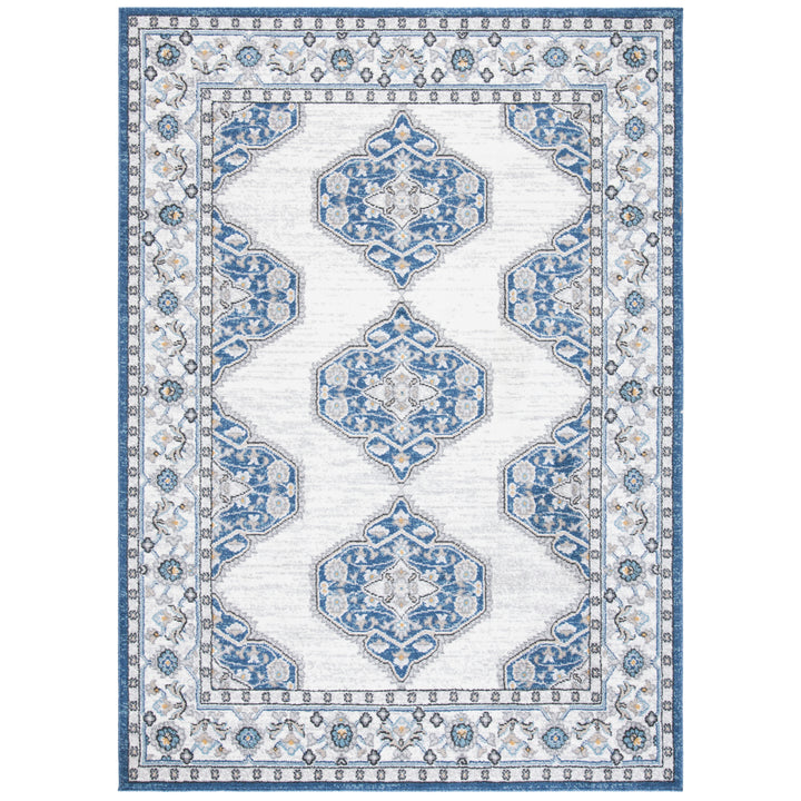 SAFAVIEH Liberty Collection LIB753N Dark Blue / Ivory Rug Image 2