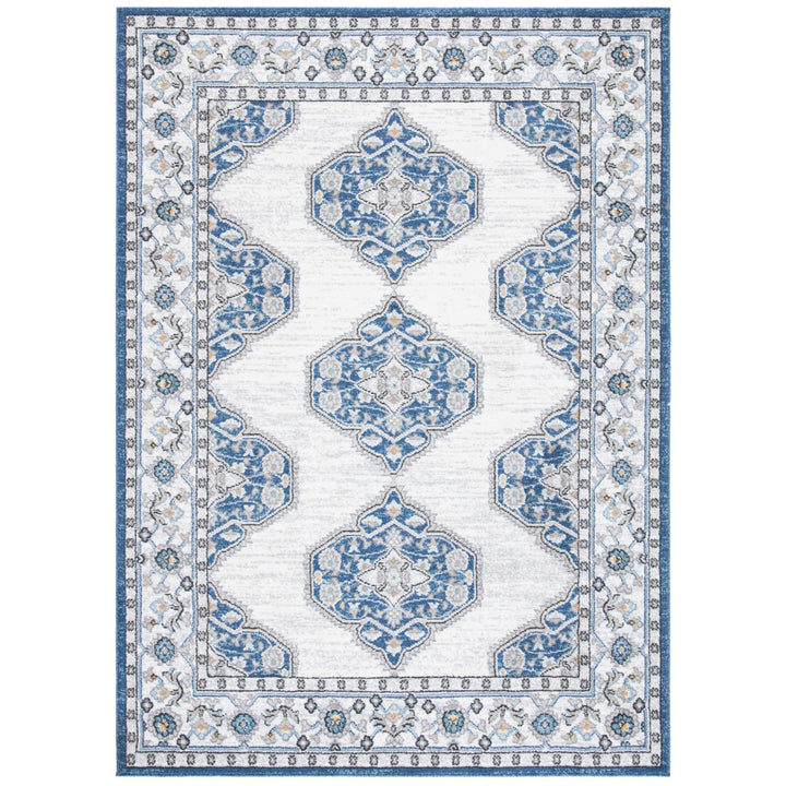 SAFAVIEH Liberty Collection LIB753N Dark Blue / Ivory Rug Image 1