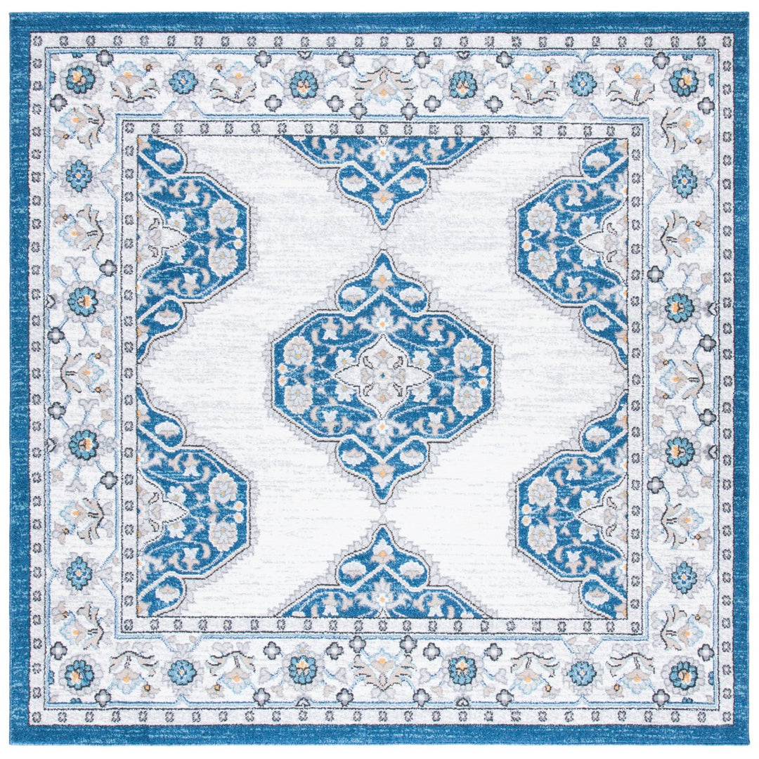 SAFAVIEH Liberty Collection LIB753N Dark Blue / Ivory Rug Image 1