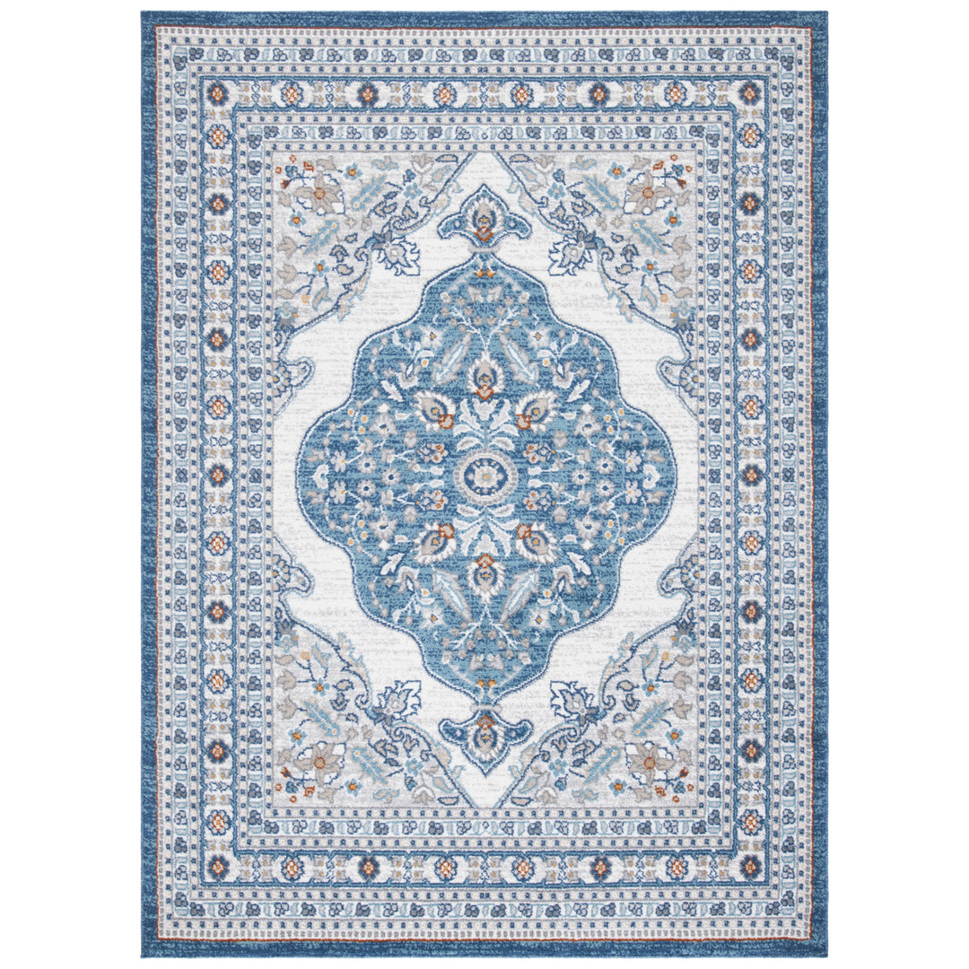 SAFAVIEH Liberty Collection LIB756N Dark Blue / Ivory Rug Image 1