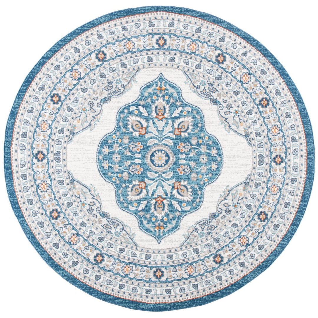 SAFAVIEH Liberty Collection LIB756N Dark Blue / Ivory Rug Image 1