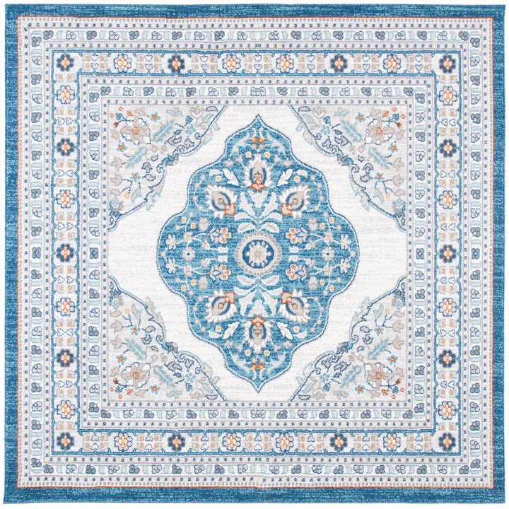 SAFAVIEH Liberty Collection LIB756N Dark Blue / Ivory Rug Image 1