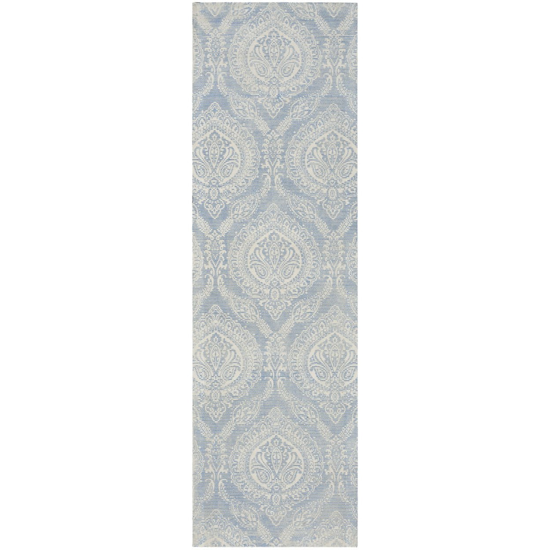 SAFAVIEH Marbella MRB405M Handmade Blue / Ivory Rug Image 3