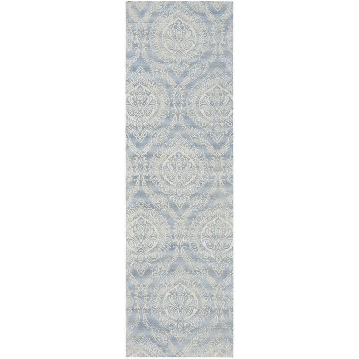 SAFAVIEH Marbella MRB405M Handmade Blue / Ivory Rug Image 3