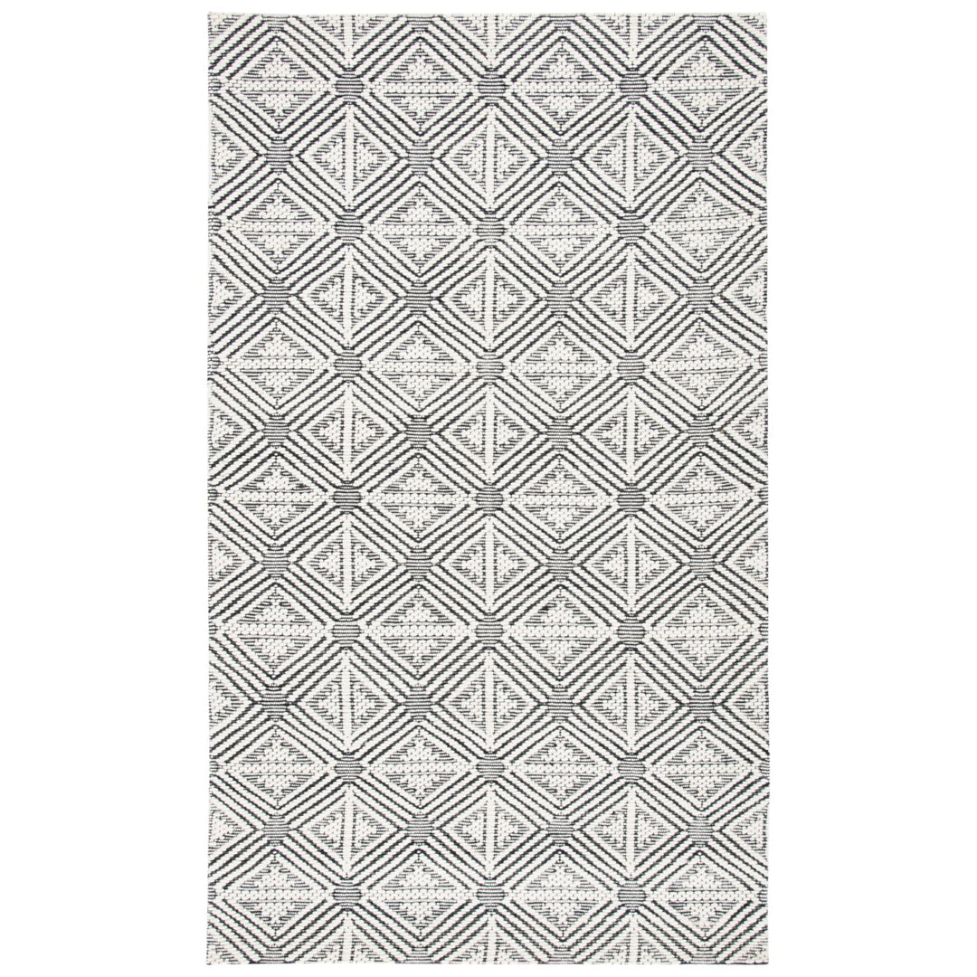 SAFAVIEH Marbella MRB451A Handwoven Ivory / Black Rug Image 1