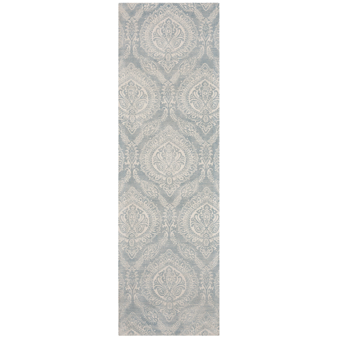 SAFAVIEH Marbella MRB405K Handmade Turquoise / Ivory Rug Image 3