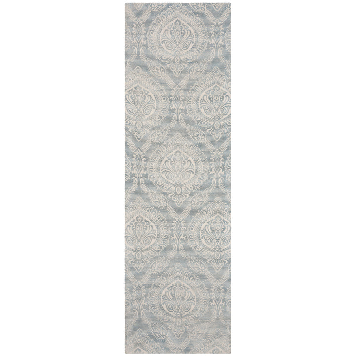 SAFAVIEH Marbella MRB405K Handmade Turquoise / Ivory Rug Image 3