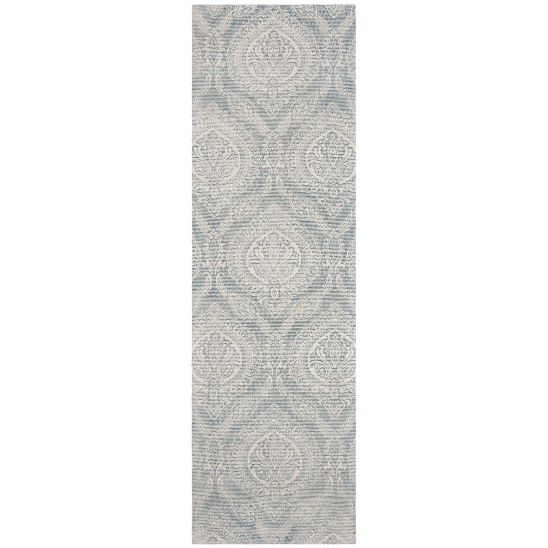 SAFAVIEH Marbella MRB405K Handmade Turquoise / Ivory Rug Image 1