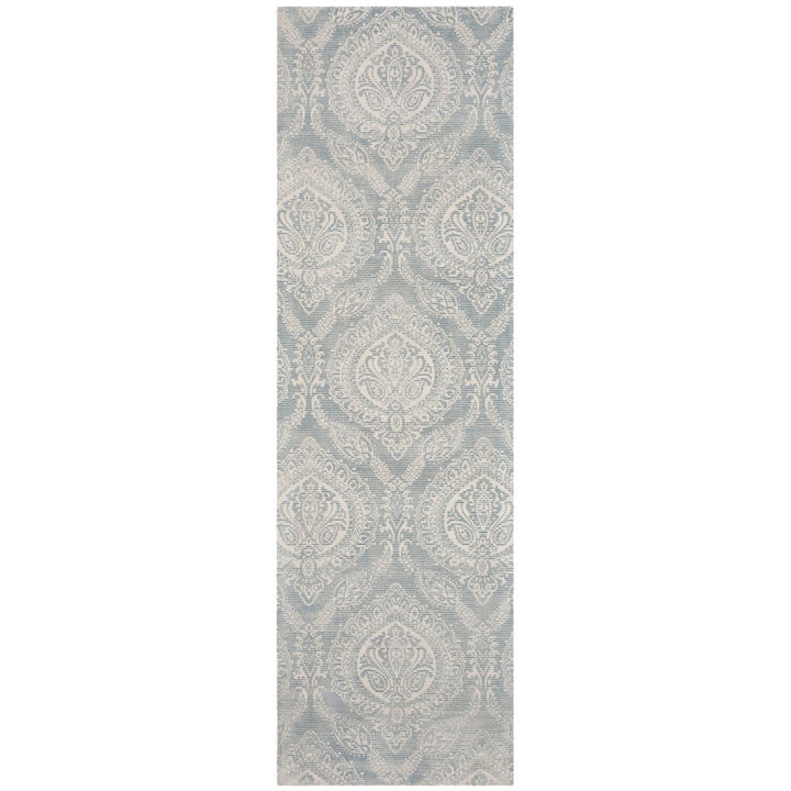 SAFAVIEH Marbella MRB405K Handmade Turquoise / Ivory Rug Image 1