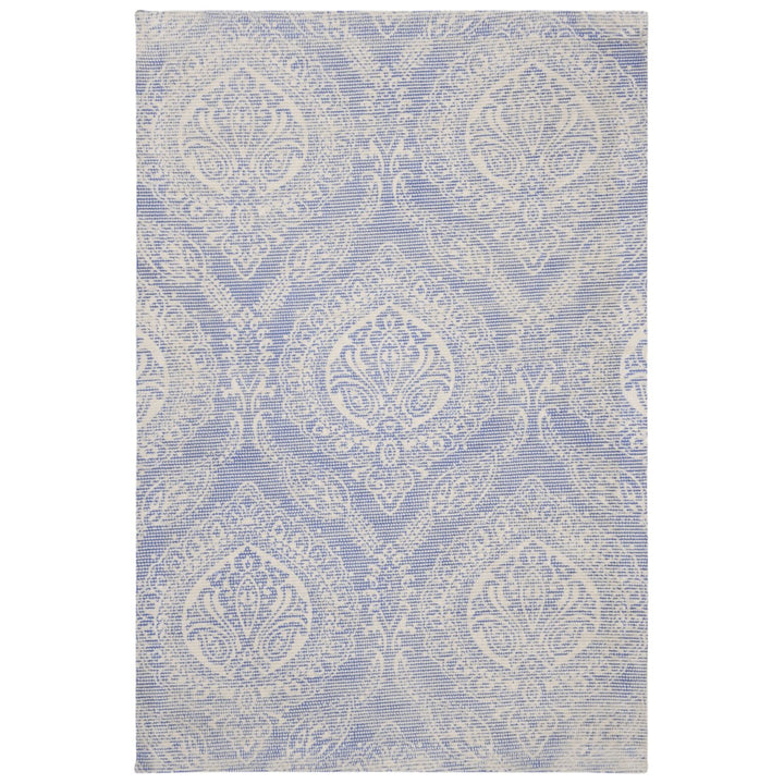 SAFAVIEH Marbella MRB405M Handmade Blue / Ivory Rug Image 5