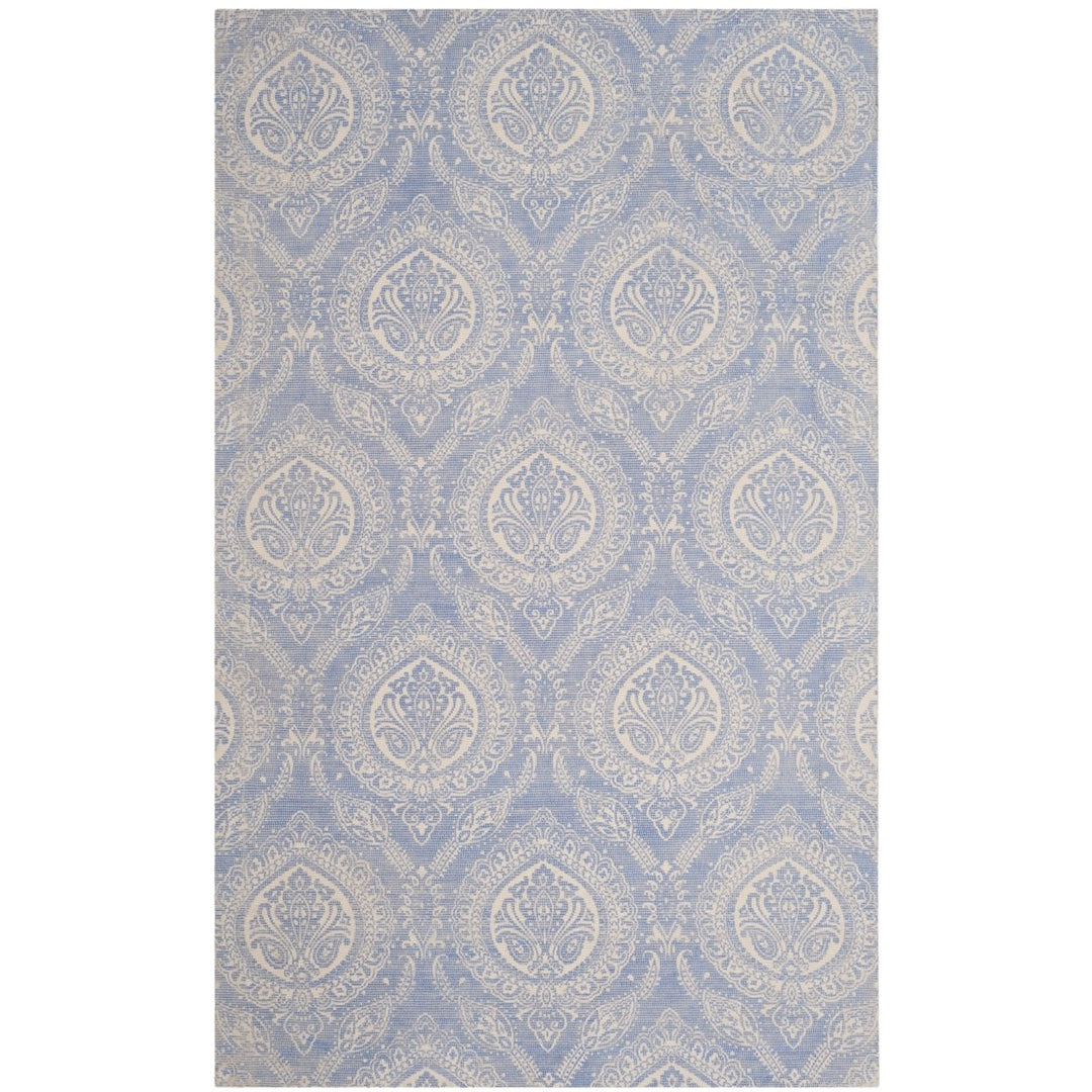 SAFAVIEH Marbella MRB405M Handmade Blue / Ivory Rug Image 1