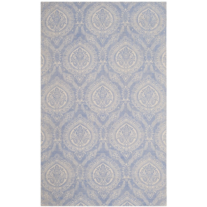 SAFAVIEH Marbella MRB405M Handmade Blue / Ivory Rug Image 1