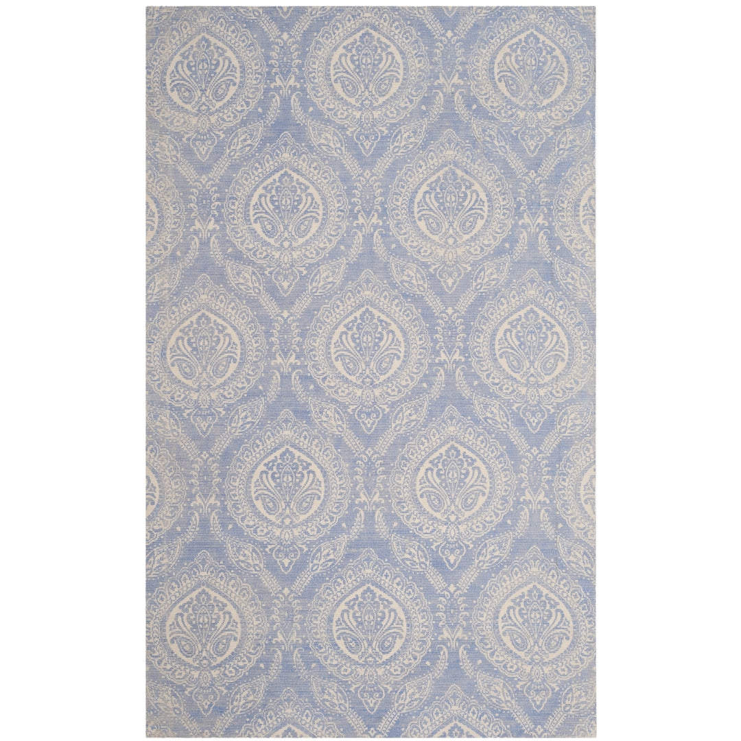 SAFAVIEH Marbella MRB405M Handmade Blue / Ivory Rug Image 6