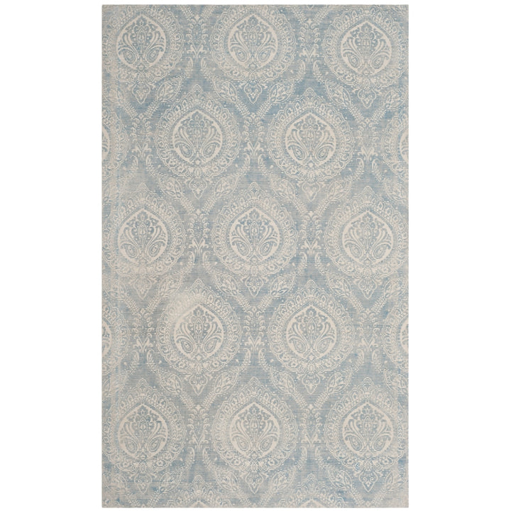 SAFAVIEH Marbella MRB405K Handmade Turquoise / Ivory Rug Image 6