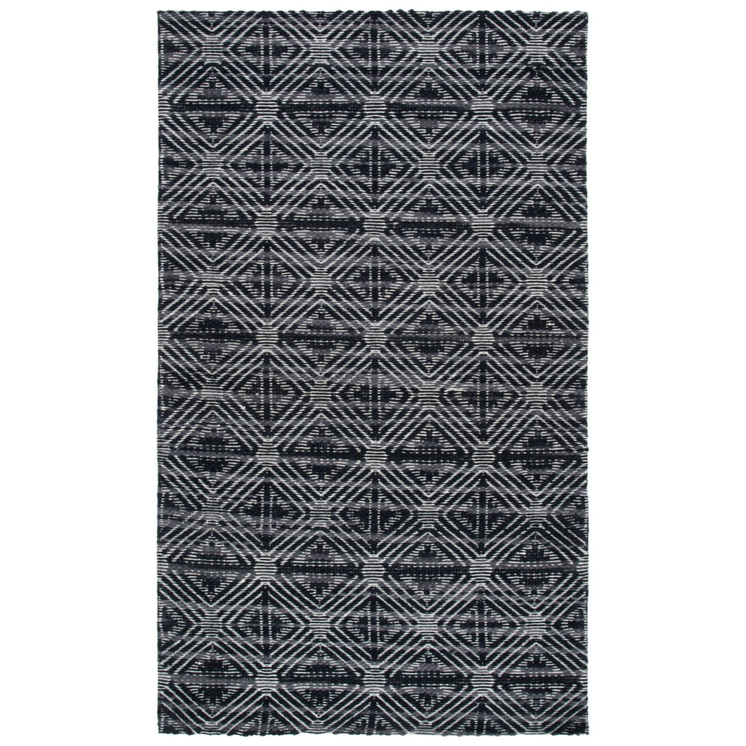 SAFAVIEH Marbella MRB451Z Handwoven Black / Ivory Rug Image 1