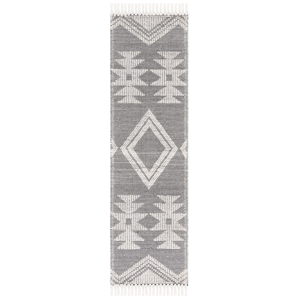 SAFAVIEH Marbella MRB477A Handwoven Ivory / Black Rug Image 2