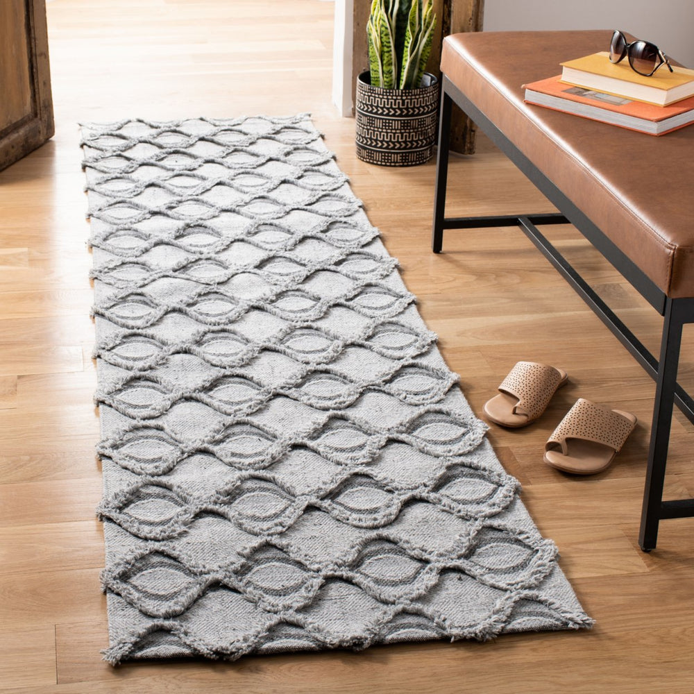 SAFAVIEH Marbella MRB601F Handmade Grey / Charcoal Rug Image 2