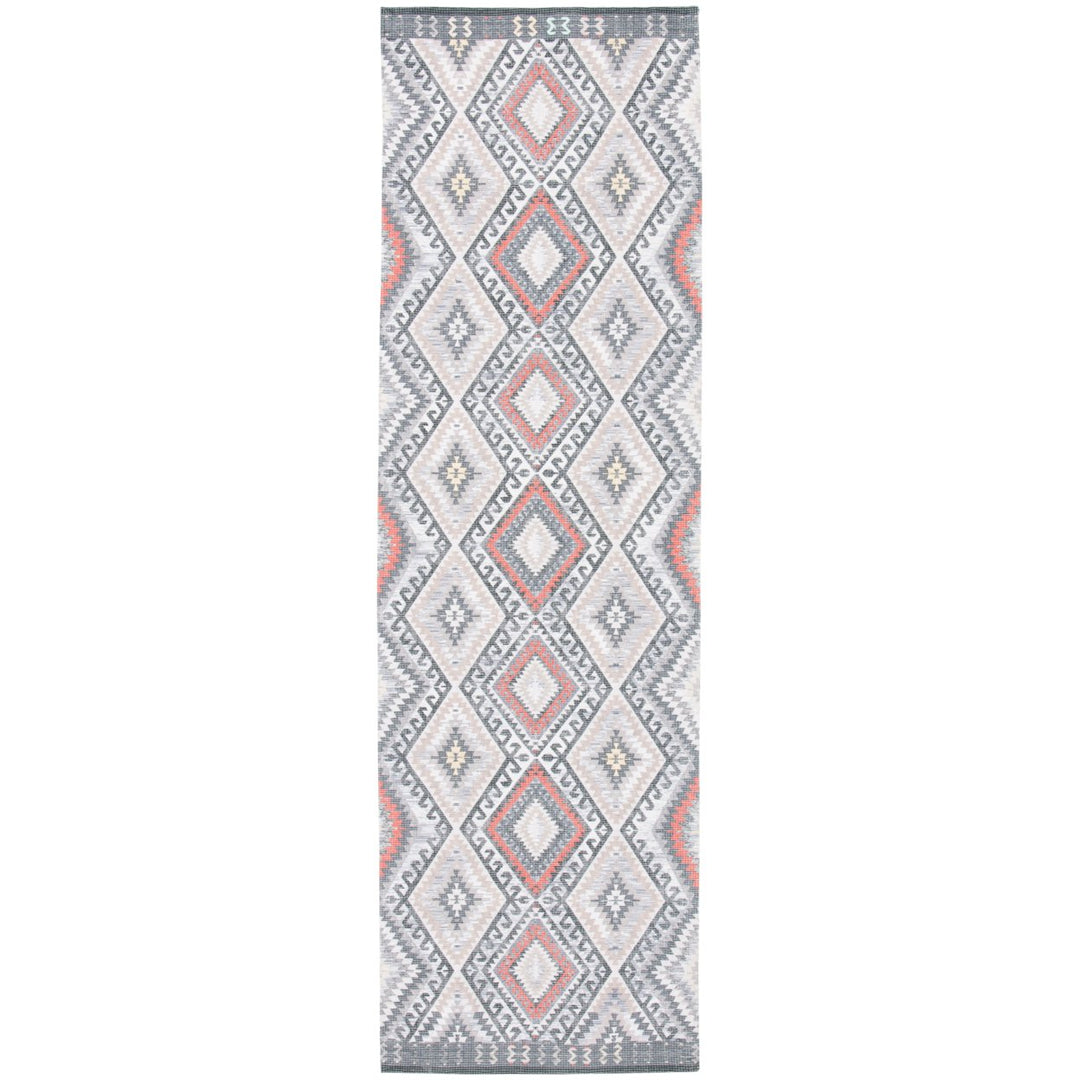 SAFAVIEH Marbella MRB644F Handwoven Grey / Chocolate Rug Image 1