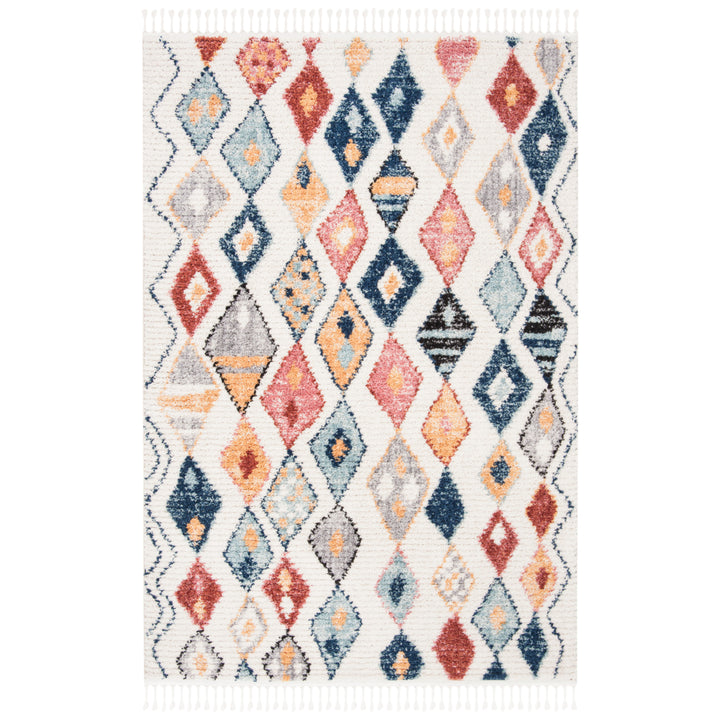 SAFAVIEH Morocco Collection MRC924A Ivory / Multi Rug Image 4