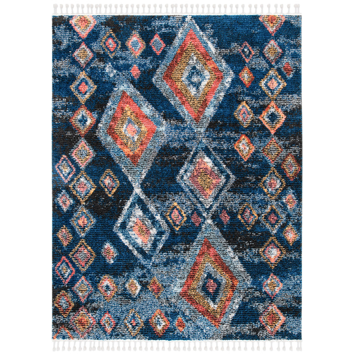 SAFAVIEH Morocco Collection MRC941N Navy / Multi Rug Image 1