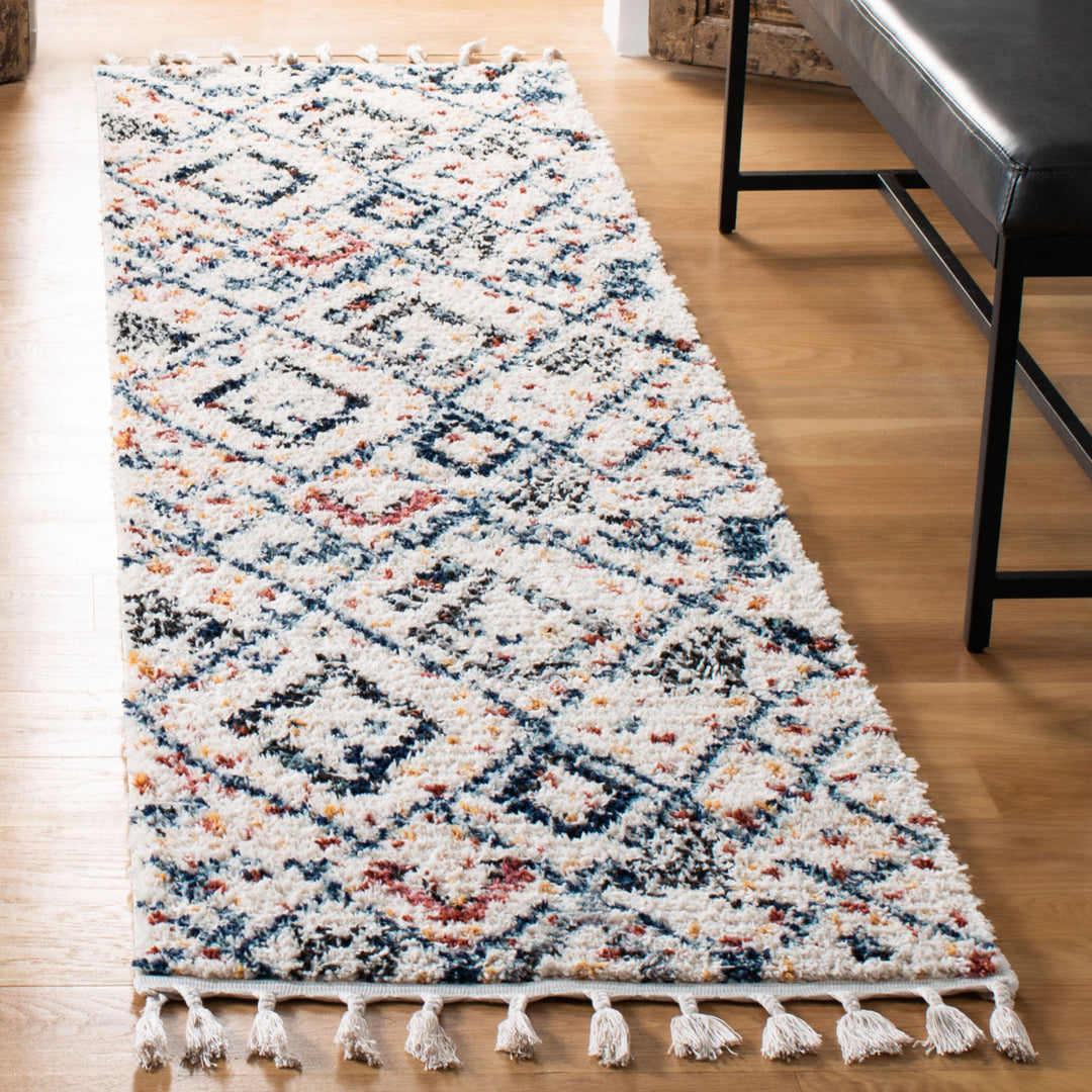 SAFAVIEH Morocco Collection MRC921A Ivory / Multi Rug Image 3