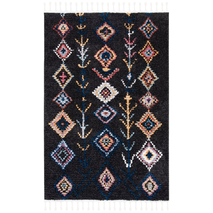 SAFAVIEH Morocco Collection MRC908Z Black / Navy Rug Image 1