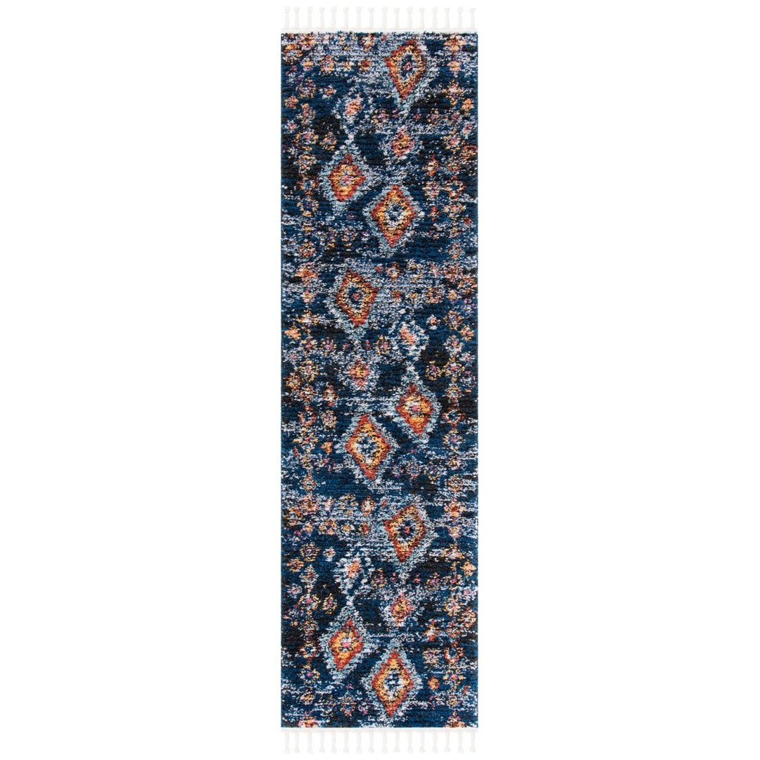 SAFAVIEH Morocco Collection MRC941N Navy / Multi Rug Image 5