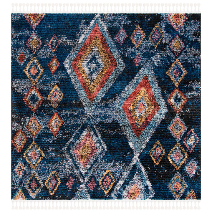 SAFAVIEH Morocco Collection MRC941N Navy / Multi Rug Image 1