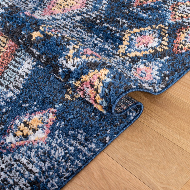 SAFAVIEH Morocco Collection MRC941N Navy / Multi Rug Image 9