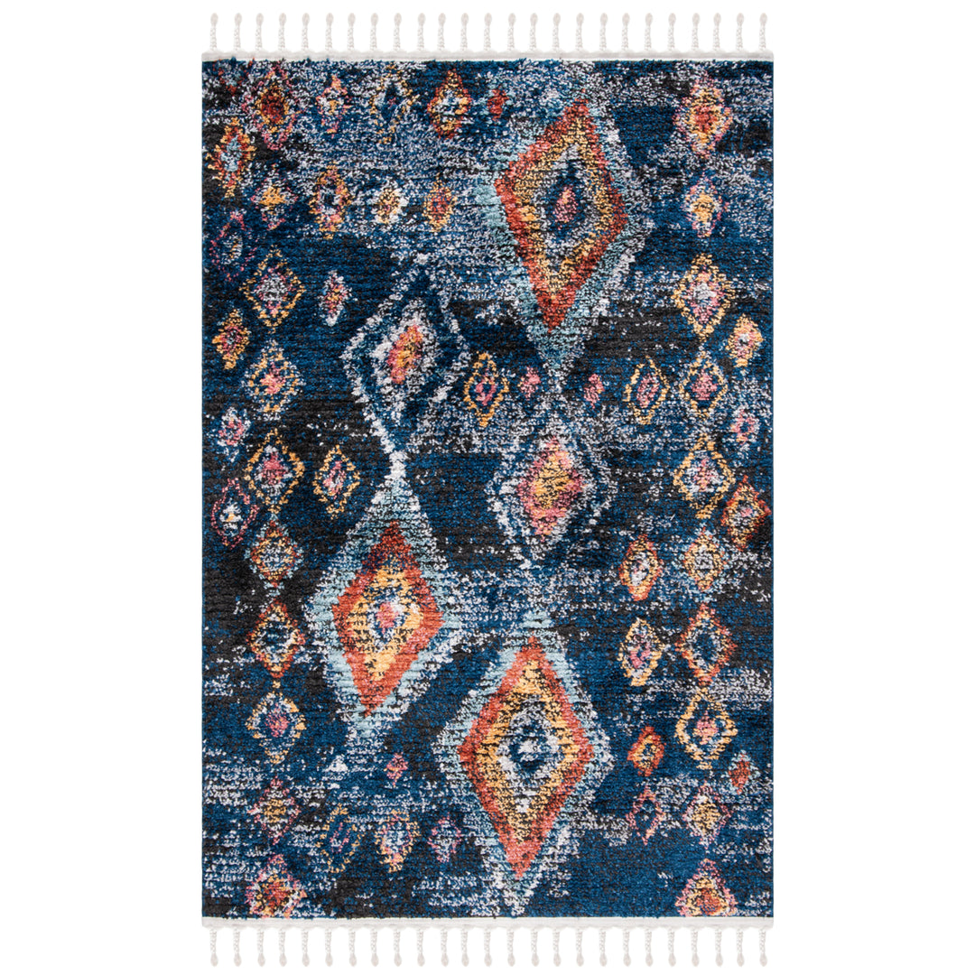 SAFAVIEH Morocco Collection MRC941N Navy / Multi Rug Image 10