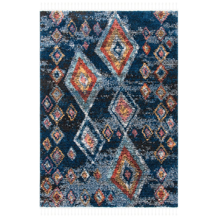 SAFAVIEH Morocco Collection MRC941N Navy / Multi Rug Image 11