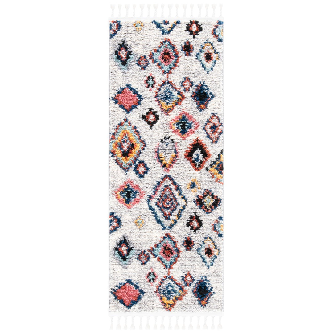 SAFAVIEH Morocco Collection MRC940A Ivory / Multi Rug Image 1