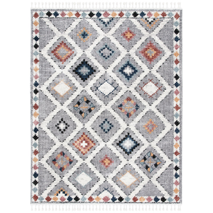 SAFAVIEH Morocco Collection MRC965F Grey / Multi Rug Image 1