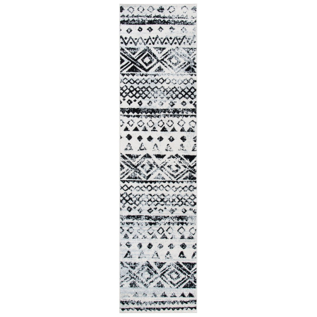 SAFAVIEH Mercer Collection MRE415A Ivory / Charcoal Rug Image 1