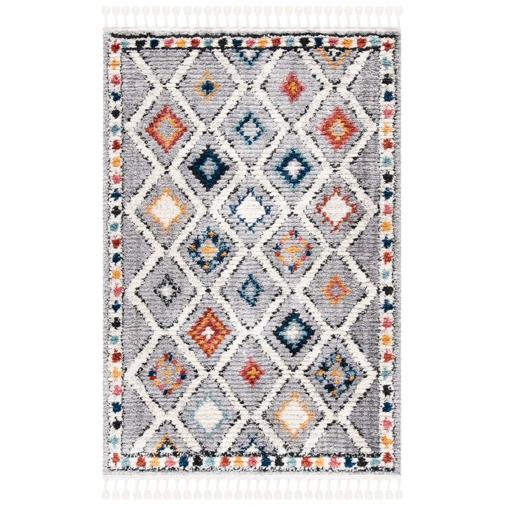 SAFAVIEH Morocco Collection MRC965F Grey / Multi Rug Image 3