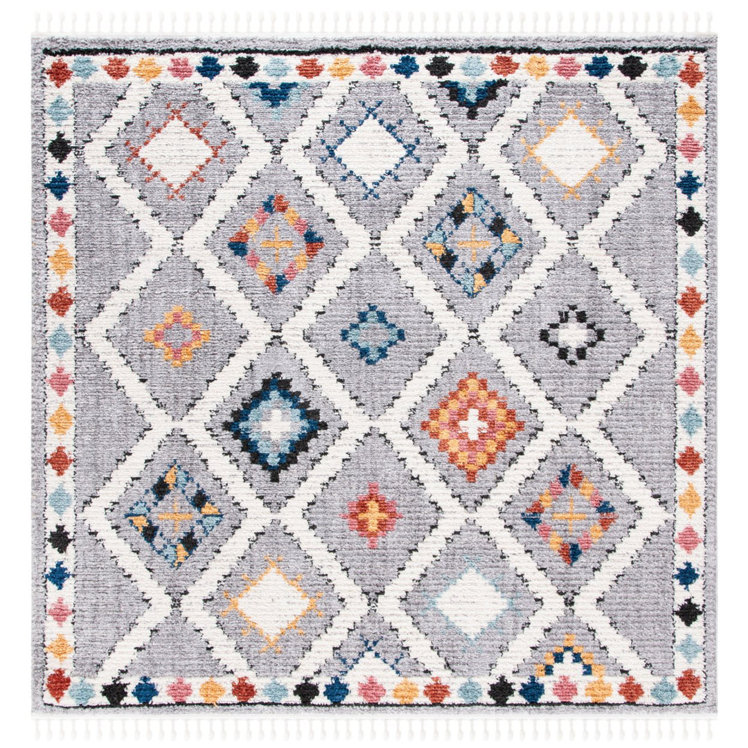 SAFAVIEH Morocco Collection MRC965F Grey / Multi Rug Image 1