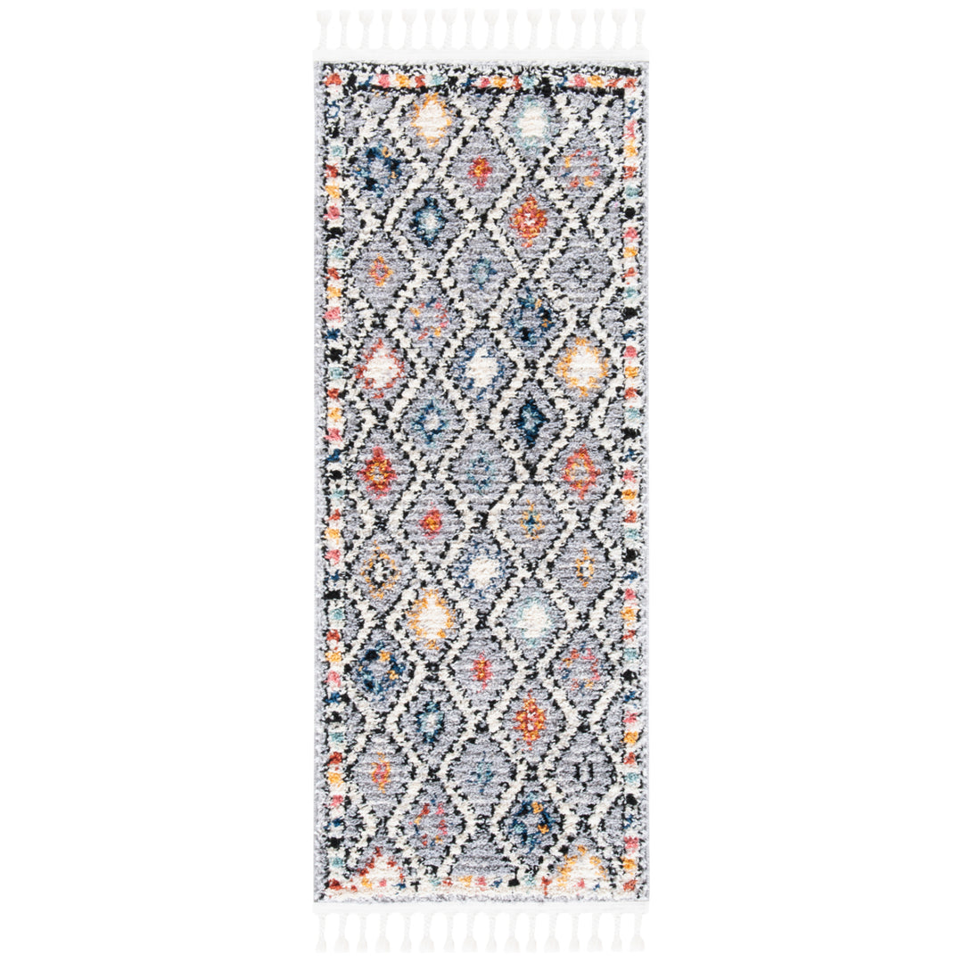 SAFAVIEH Morocco Collection MRC965F Grey / Multi Rug Image 7