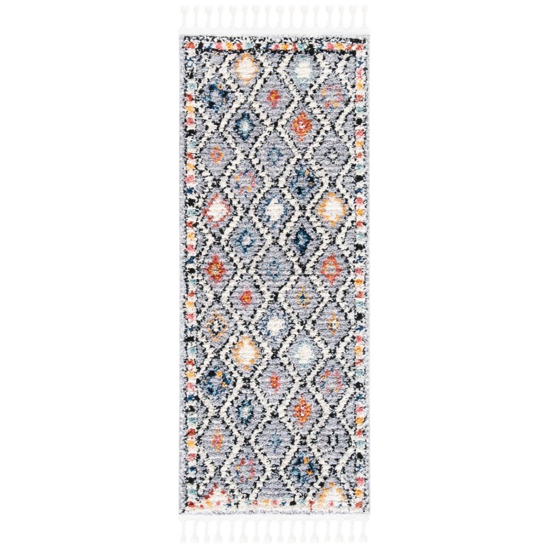 SAFAVIEH Morocco Collection MRC965F Grey / Multi Rug Image 1