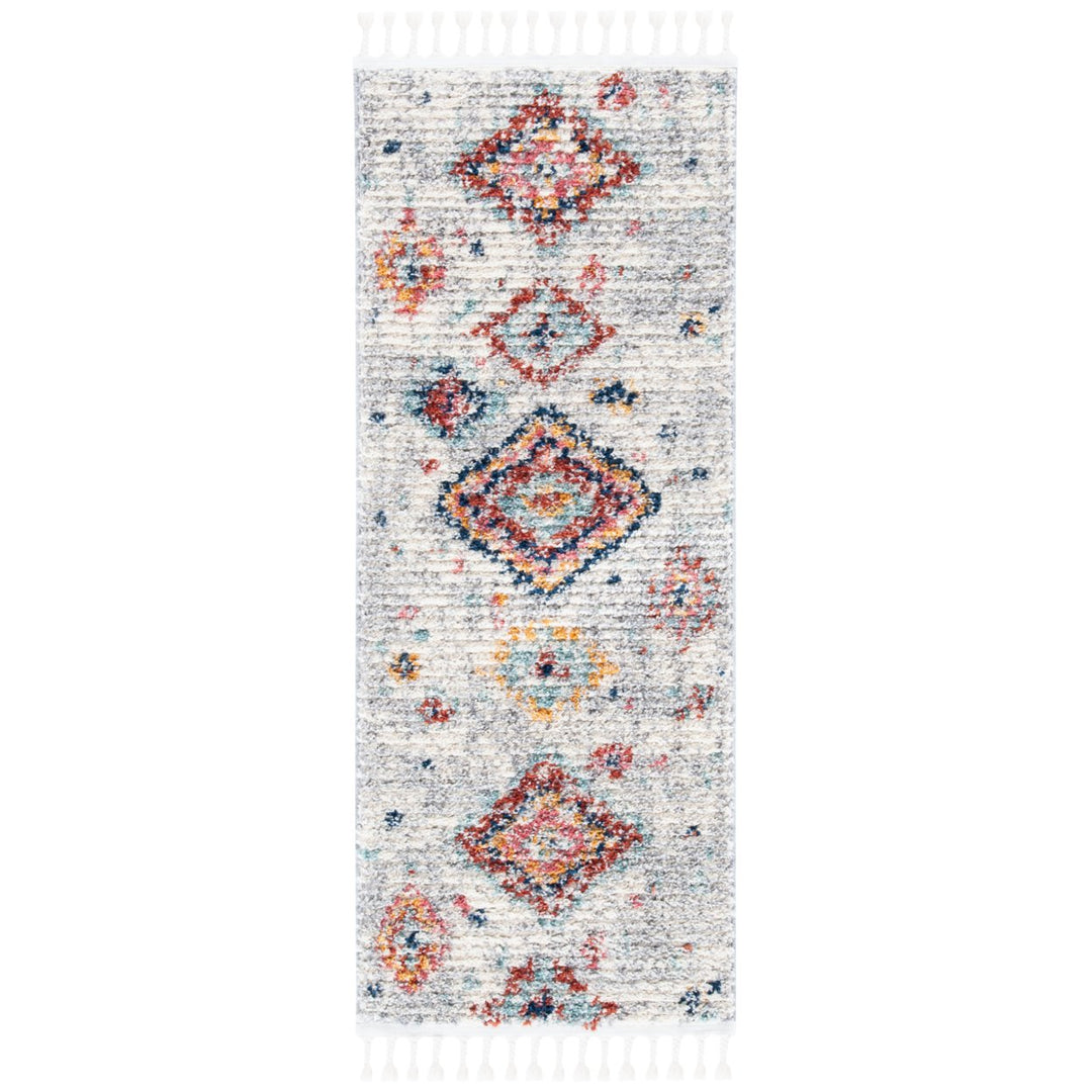 SAFAVIEH Morocco Collection MRC954A Ivory / Multi Rug Image 7