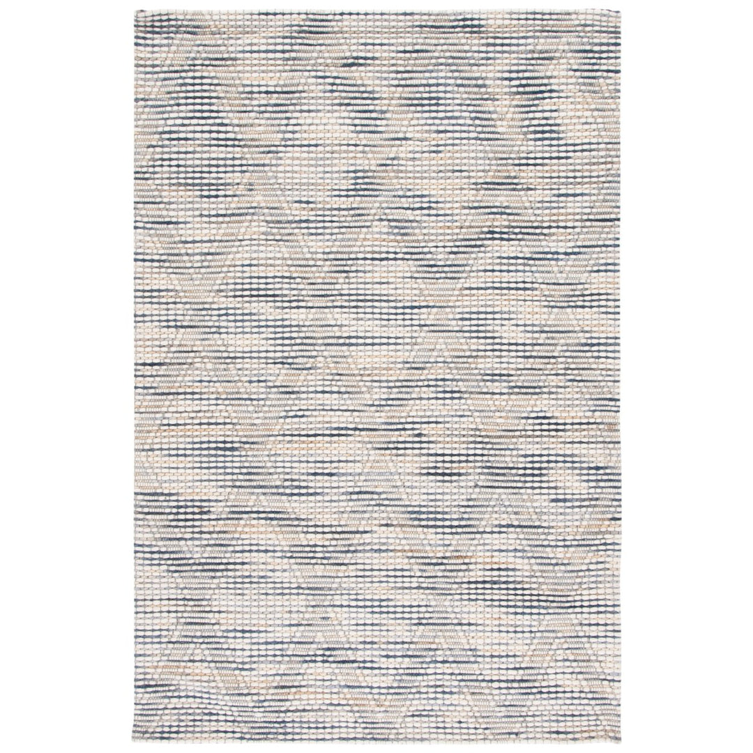 SAFAVIEH Marbella MRB901M Handmade Ivory / Blue Rug Image 1