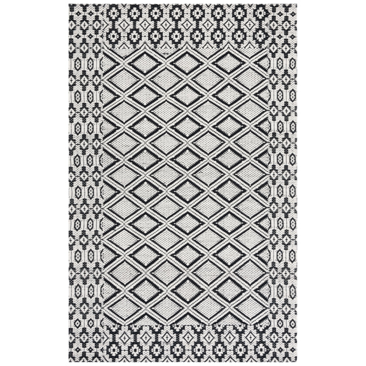 SAFAVIEH Marbella MRB951Z Handwoven Ivory / Black Rug Image 8