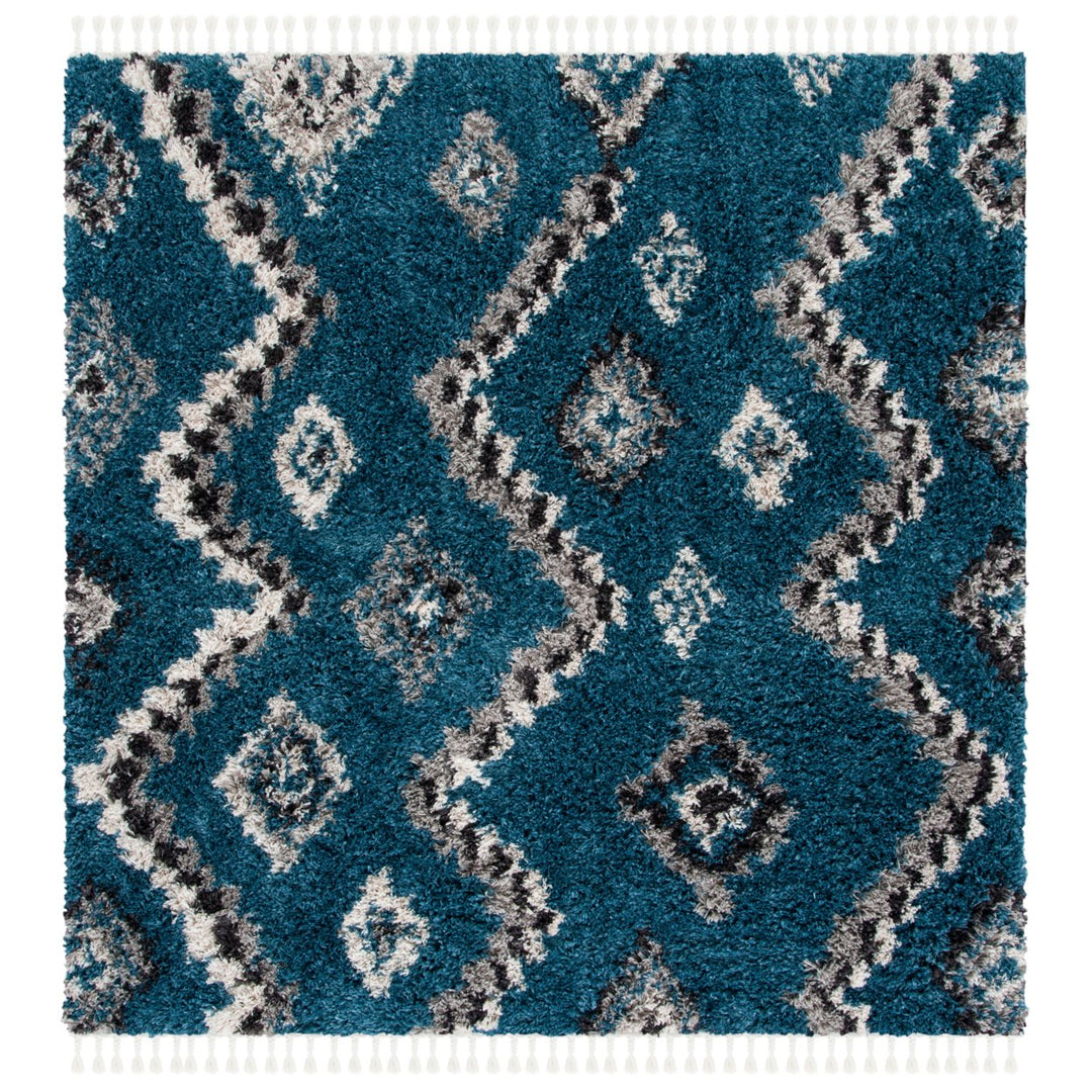 SAFAVIEH Morocco Collection MRC987M Blue / Grey Rug Image 1