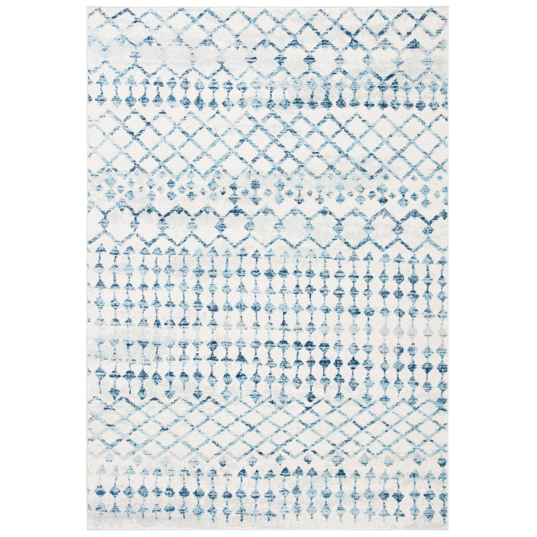 SAFAVIEH Mercer Collection MRE449A Ivory / Turquoise Rug Image 1