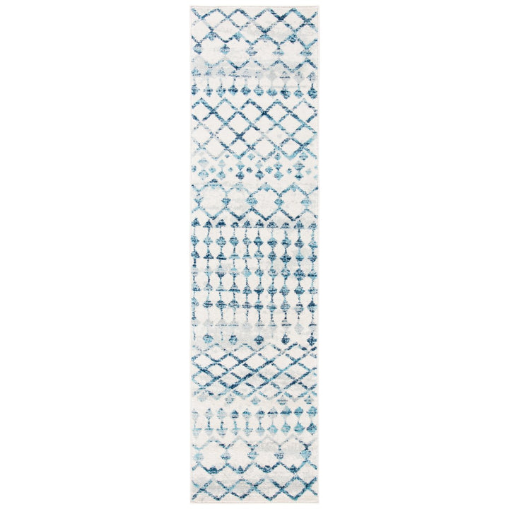 SAFAVIEH Mercer Collection MRE449A Ivory / Turquoise Rug Image 3