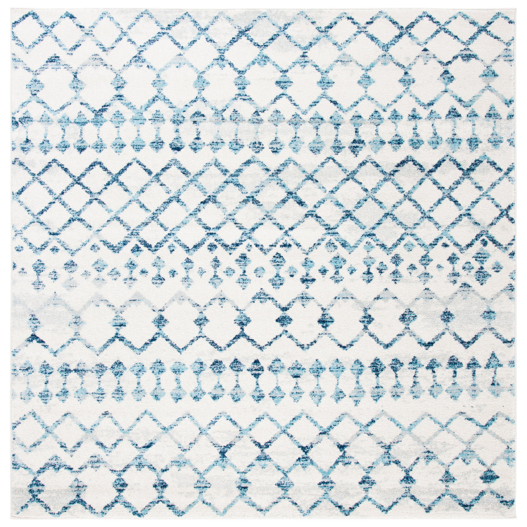 SAFAVIEH Mercer Collection MRE449A Ivory / Turquoise Rug Image 4