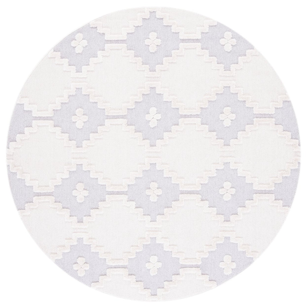 SAFAVIEH Marrakesh Collection MRK532B Ivory / Grey Rug Image 1