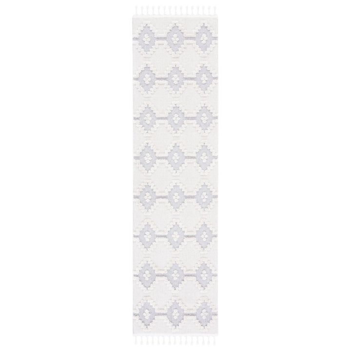 SAFAVIEH Marrakesh Collection MRK532B Ivory / Grey Rug Image 1