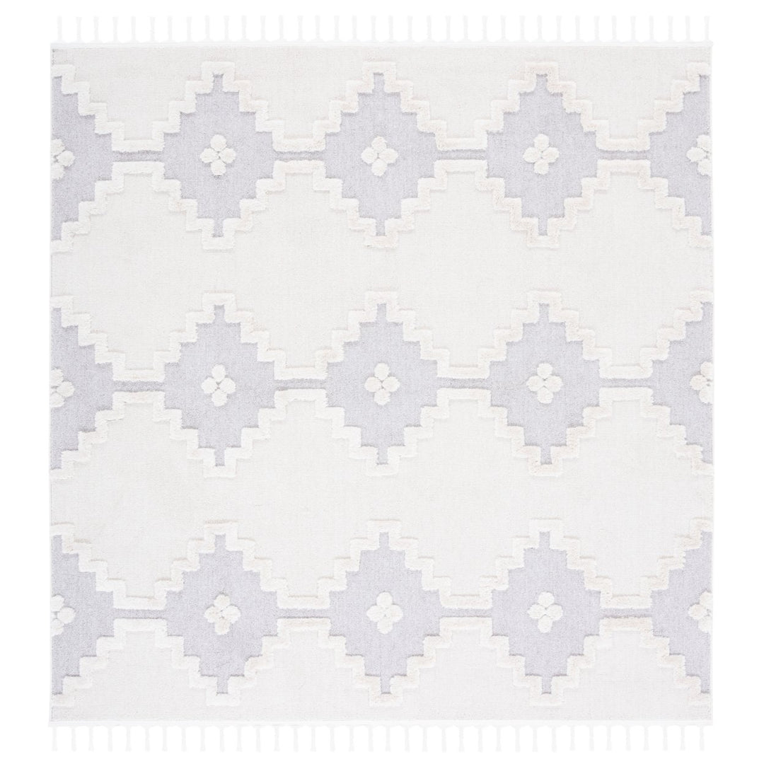 SAFAVIEH Marrakesh Collection MRK532B Ivory / Grey Rug Image 1