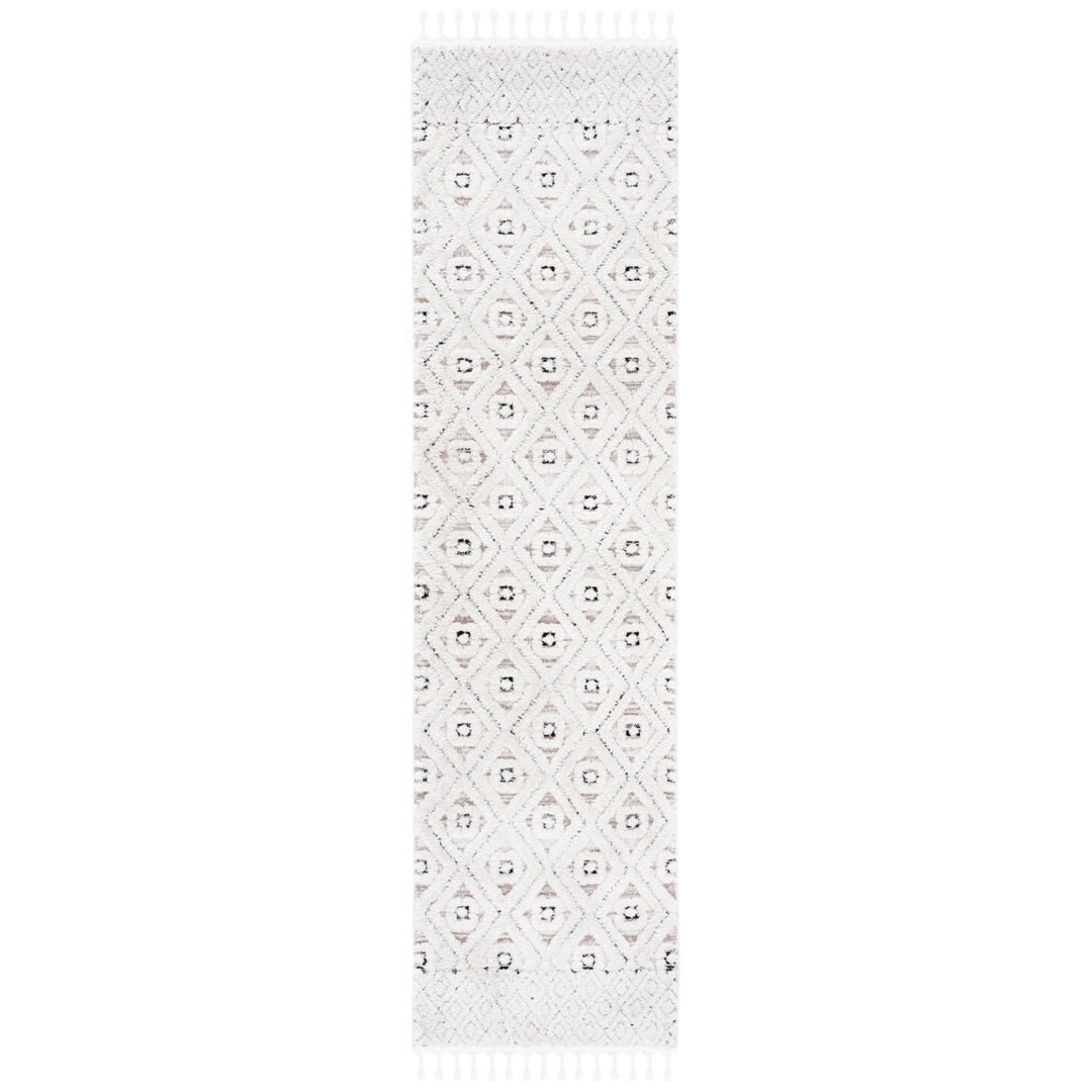 SAFAVIEH Marrakesh Collection MRK546A Ivory / Grey Rug Image 1