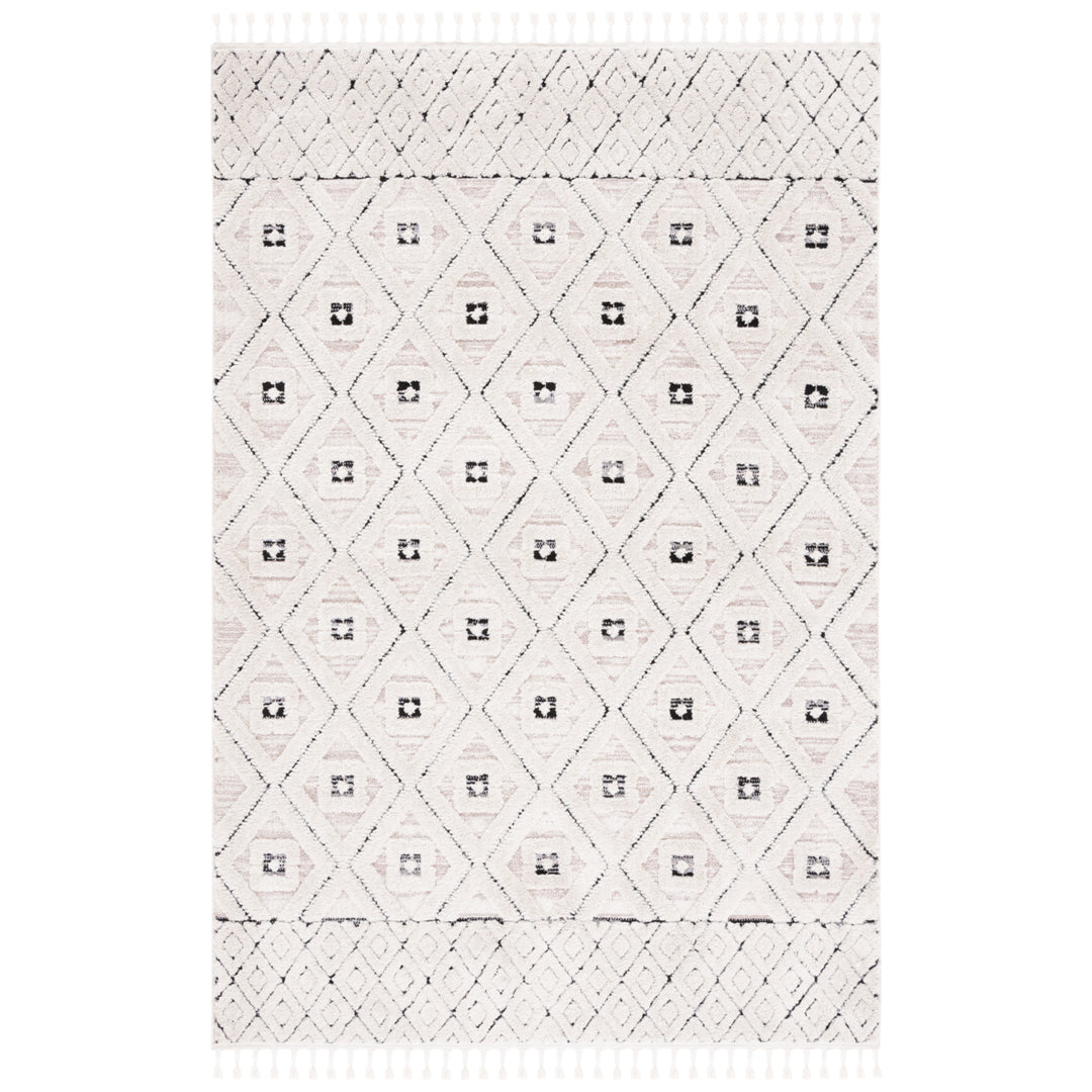 SAFAVIEH Marrakesh Collection MRK546A Ivory / Grey Rug Image 10